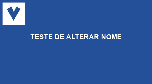 Teste de Alterar Nome